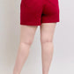 Judy Blue Plus Size High Waist Tummy Control Garment Dyed Heart Shaped Denim Shorts