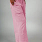 Mineral Wash Exposed Seam Drawstring High Waist Wide Leg Cargo Pants - DAVERRI FASHIONS