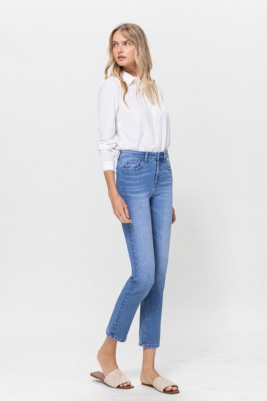 Vervet Stretch Crop Slim Straight Jeans Jeans