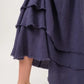 And The Why Washed Cotton Gauze Fringe Detail Tiered Dress - DAVERRI FASHIONS