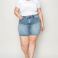 Judy Blue Full Size High Waist Rhinestone Decor Denim Shorts Shorts