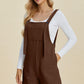 Double Take Textured Shortalls Plus Size Shortalls