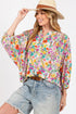 SAGE + FIG Button Down Floral Shirt MULTI M Shirts