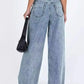 Daverri Fashions Wide Leg Jeans with Pockets - DAVERRI FASHIONS