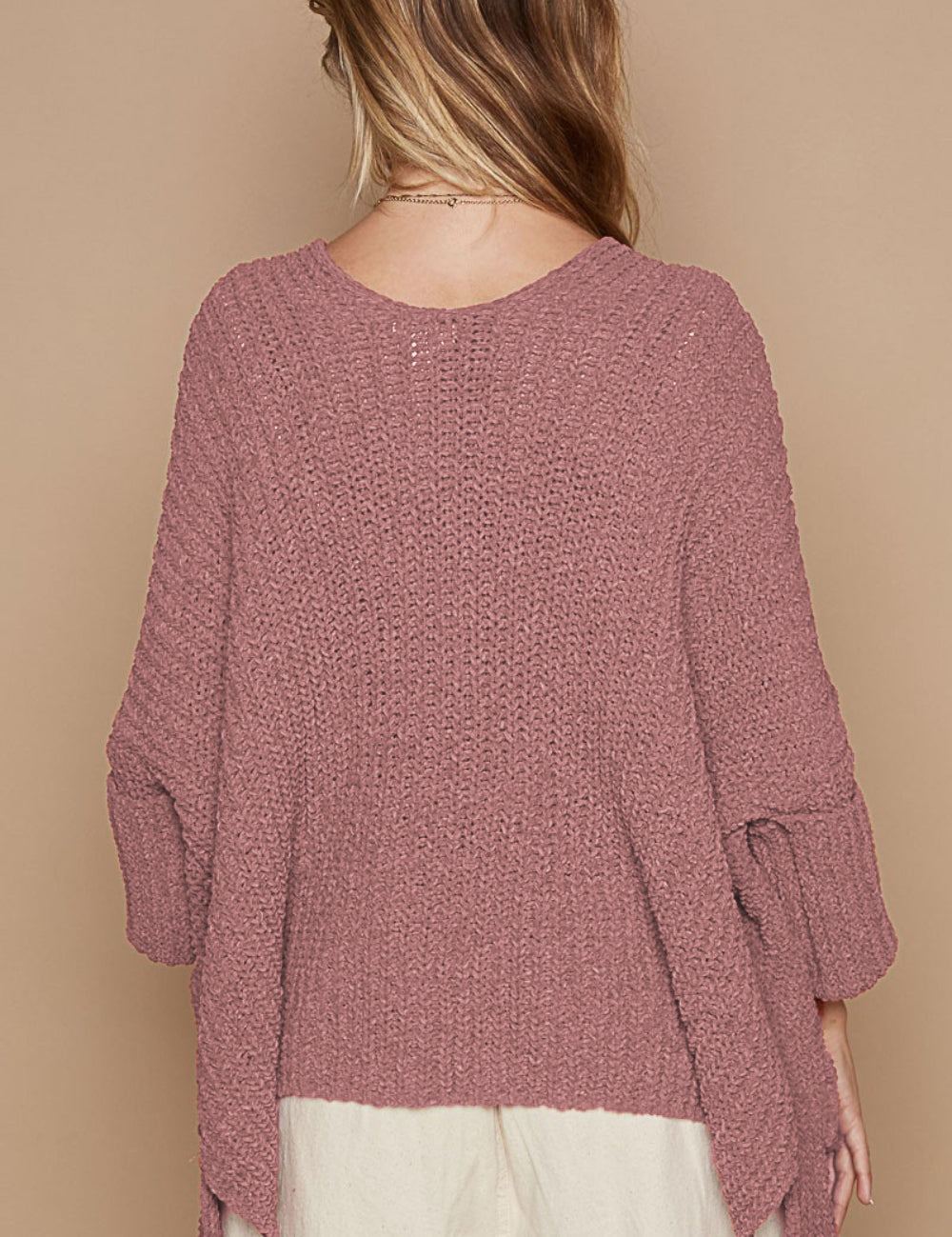 POL Open Front Sweater Cardigan with Pockets