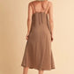 Aemi+Co Side Button Midi Cami Dress - DAVERRI FASHIONS