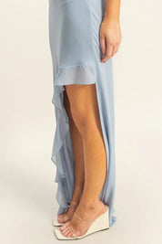 HYFVE Chiffon Ruffle Trim Midi Dress | Daverri Fashions