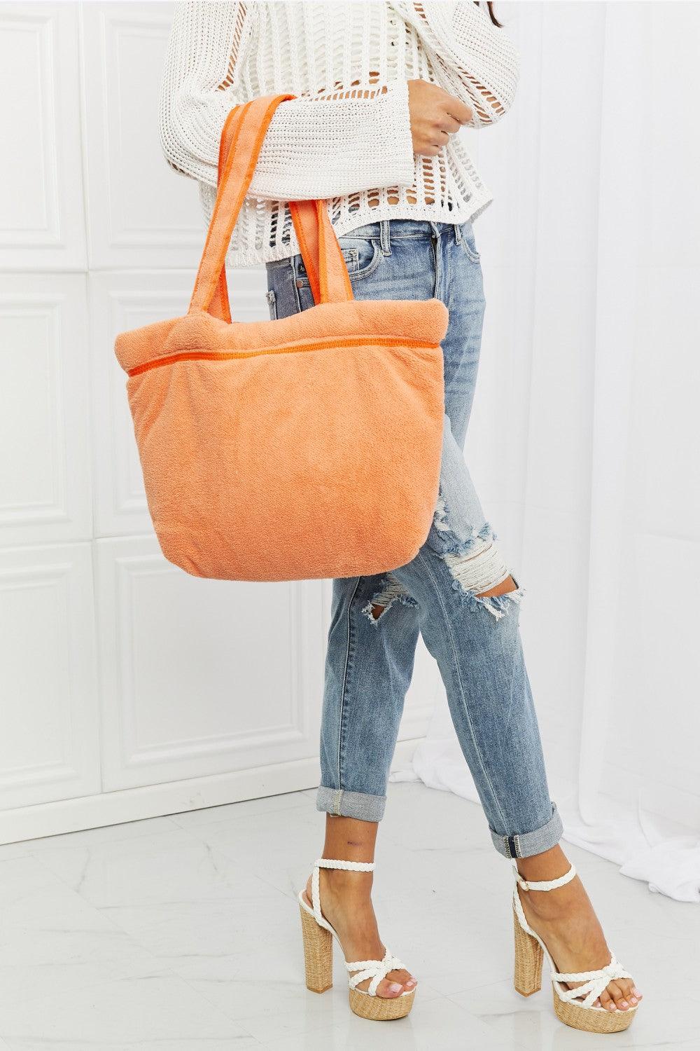Fame Found My Paradise Tote Bag Tangerine One Size Handbags