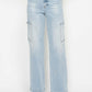 Judy Blue Full Size High Waist Straight Cargo Jeans - DAVERRI FASHIONS