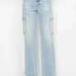 Judy Blue Full Size High Waist Straight Cargo Jeans - DAVERRI FASHIONS