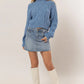 HYFVE Cable-Knit Mock Neck Dropped Shoulder Sweater Sweaters