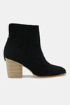 Beast Fashion Suede Point Toe Ankle Booties - DAVERRI FASHIONS