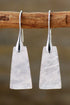 Handmade Geometrical Shape Natural Stone Dangle Earrings - DAVERRI FASHIONS