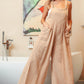 BIBI Textured Front Pocket Wide Leg Overalls Overalls