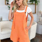 Double Take Full Size Textured Shortalls Shortalls