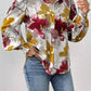 Daverri Fashions Floral Print Long Sleeve Shirt - DAVERRI FASHIONS