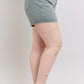 Judy Blue Full Size Hw Garment Dyed & Back Pkt Embroidery Shorts Plus Size