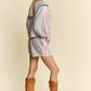 Davi & Dani Sequin Stripe Long Sleeve Top And Short Pants Set Shorts Sets