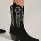 Beast Fashion Rhinestone Detail Point Toe Boots - DAVERRI FASHIONS