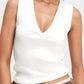 Solid V-Neck Tank - DAVERRI FASHIONS