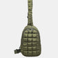 Quilted Nylon Crossbody Bag - DAVERRI FASHIONS
