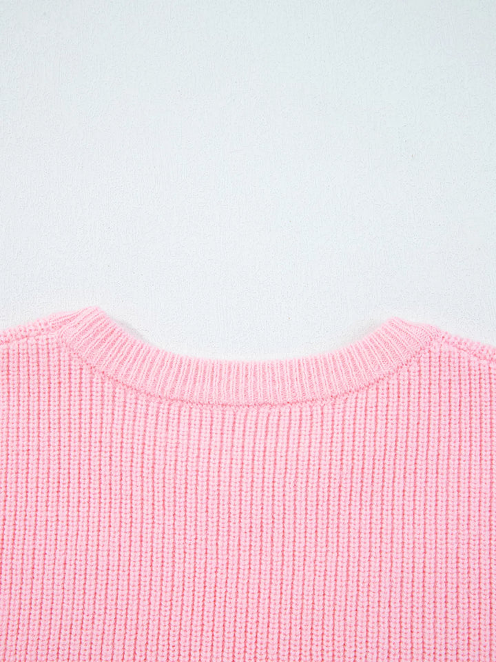 Merry Candy Cane Christmas Crew Neck Sweater | Sweaters Daverri Fashions