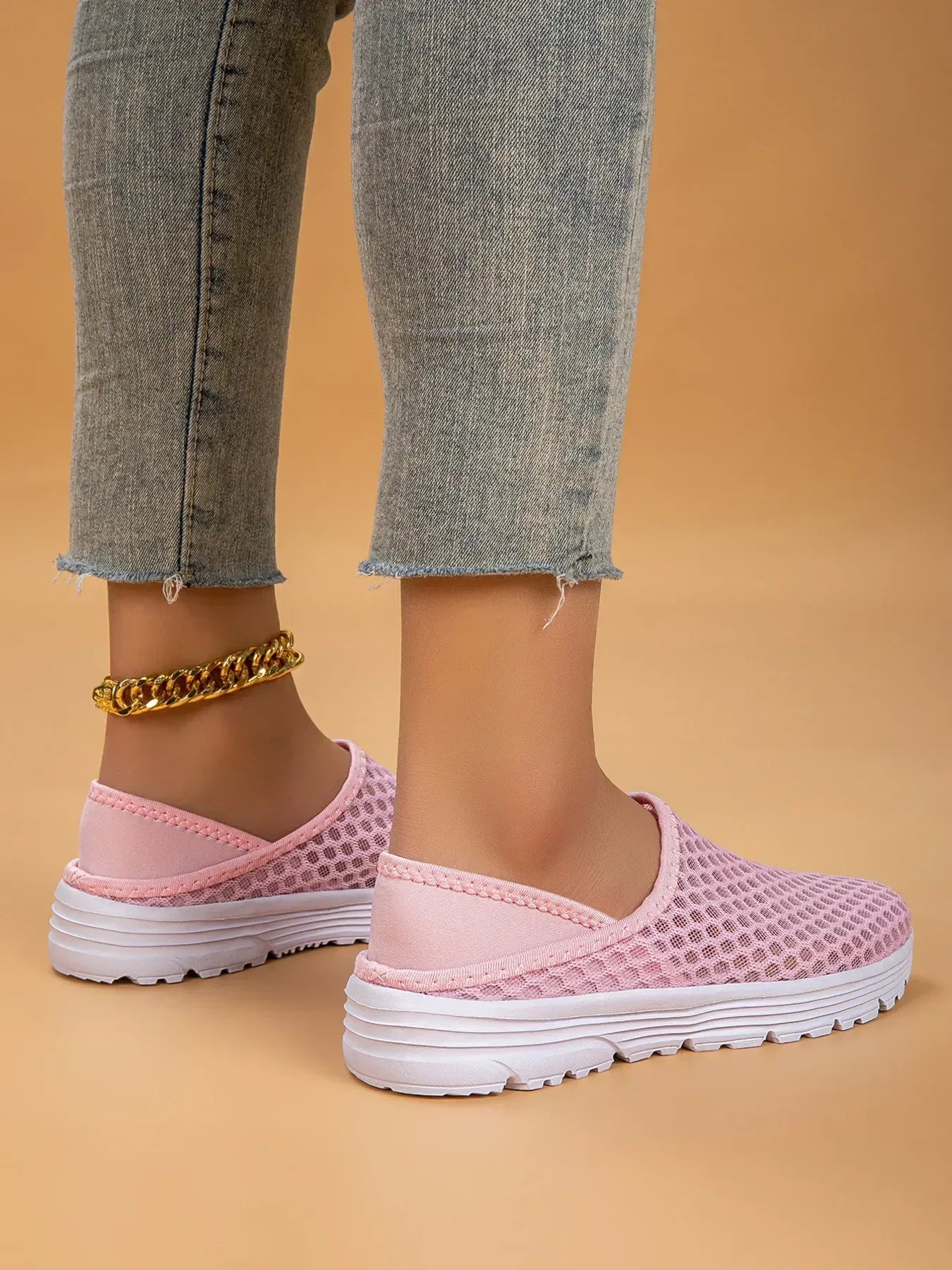 Breathable Mesh Slip-Ons - DAVERRI FASHIONS