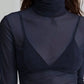 Turtleneck Long Sleeve Top - DAVERRI FASHIONS
