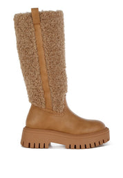 Lapland Fur Detail Calf Length Boots | Boots Daverri Fashions