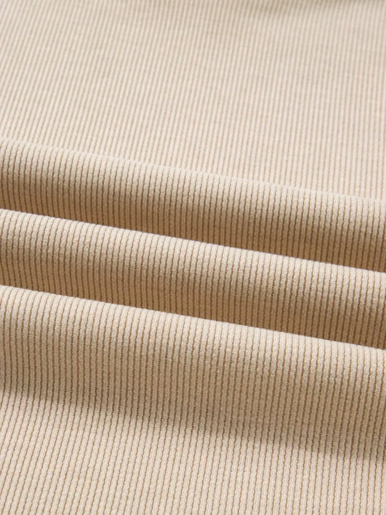 Lace Drawstring Hoodie and High Waist Pants Corduroy Set - DAVERRI FASHIONS