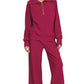 Zenana Ribbed High Neck Half Zip Pullover & Pants Set - DAVERRI FASHIONS
