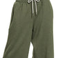 Zenana Scuba Drawstring Pants Dk Olive - DAVERRI FASHIONS