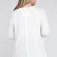 Plus Melange Baby Waffle Long Sleeve Top Plus Tops