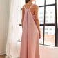 ADORA Square Neck Wide Leg Overalls with Pockets Overalls