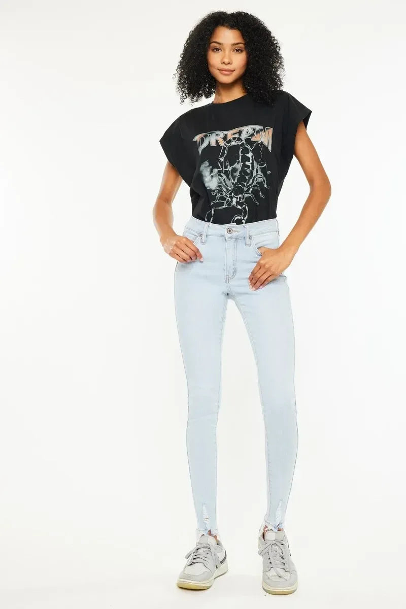 Kancan High Rise Super Skinny Jeans - DAVERRI FASHIONS