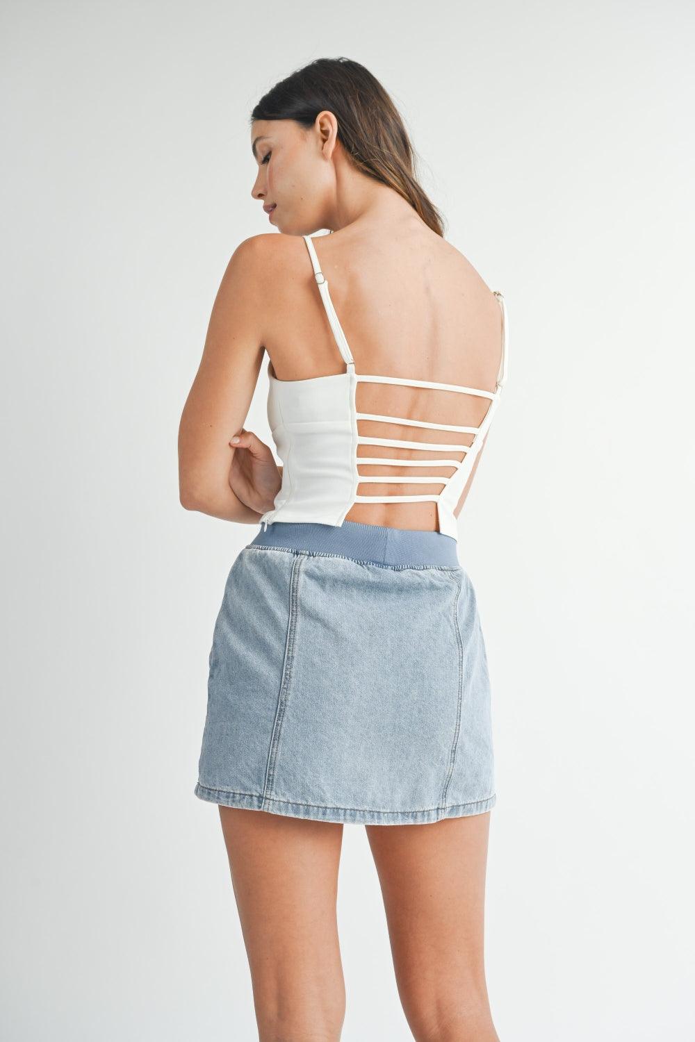 MABLE Strappy Back Cropped Cami | Daverri Fashions
