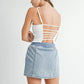 MABLE Strappy Back Cropped Cami - DAVERRI FASHIONS