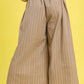 Umgee Pinstripe Crop Palazzo Pants Pants