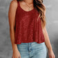 Sequin Scoop Neck Tank - DAVERRI FASHIONS