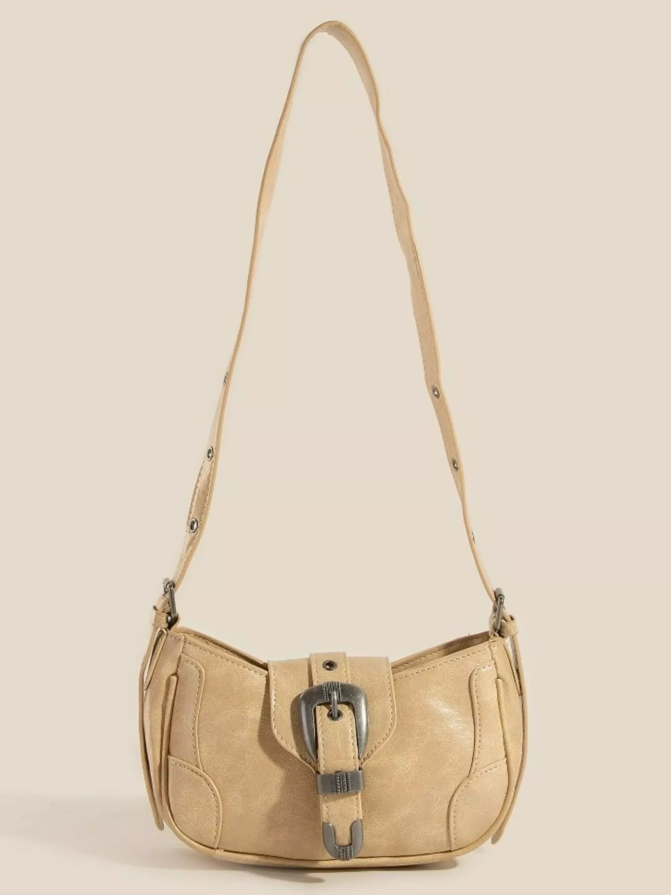 IV One Size Fame Western Buckle Accent Multi Panel Shoulder Bag | Shoulder Bags Daverri Fashions