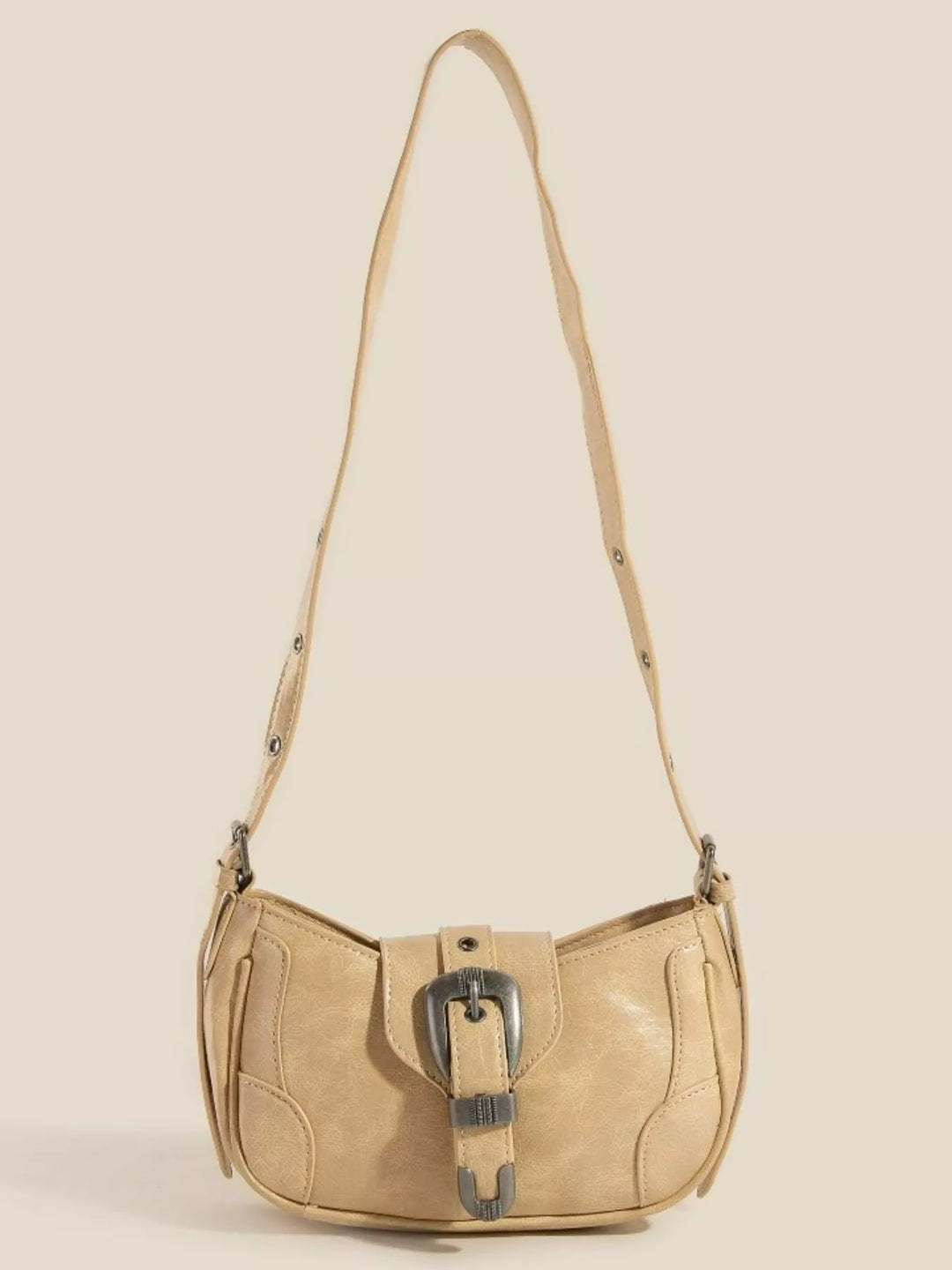 IV One Size Fame Western Buckle Accent Multi Panel Shoulder Bag | Shoulder Bags Daverri Fashions