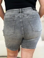 Judy Blue Full Size High Waist Washed Denim Shorts | Denim Shorts Daverri Fashions