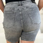 Judy Blue Full Size High Waist Washed Denim Shorts Denim Shorts