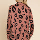 BOMBOM Animal Print Button Up Knit Shacket - DAVERRI FASHIONS