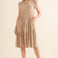 And The Why Boho Printed Tiered Dress Knee Length Dresses