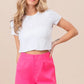 BiBi Pink Bandless Tailored Shorts Shorts