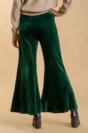 Umgee High Rise Elastic Waist Flare Pants | Daverri Fashions