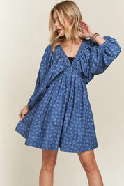 ADORA Batwing Sleeves Floral Dress | Daverri Fashions