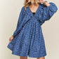ADORA Batwing Sleeves Floral Dress