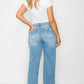 bytos Full Size Distressed High Rise Straight Jeans - DAVERRI FASHIONS